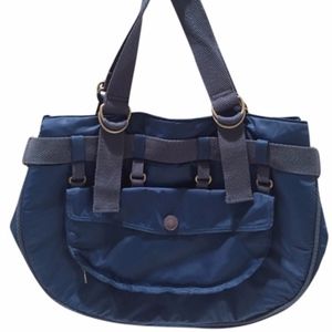 Marc Jacobs Peacock Blue Nylon Tote Bag